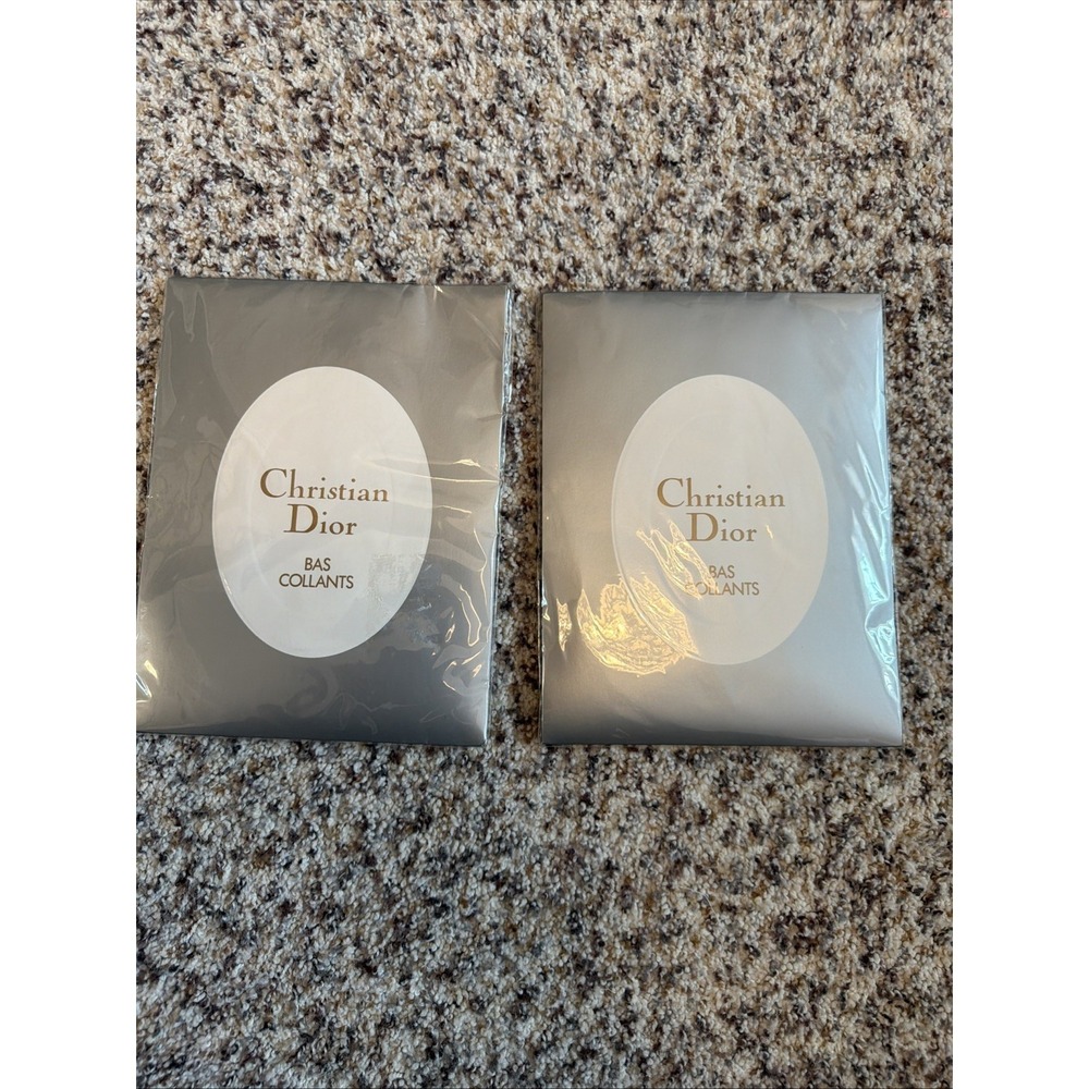 NEW Vintage Christian Dior Lot of (2) Ultra Sheer Pantyhose Size M